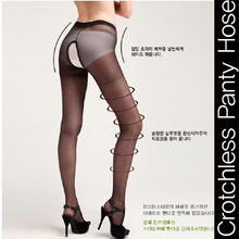 [당일출고][인기][hosiery*stocking]Crotchless Panty Hose기능성 밑트임 스타킹(3colors)